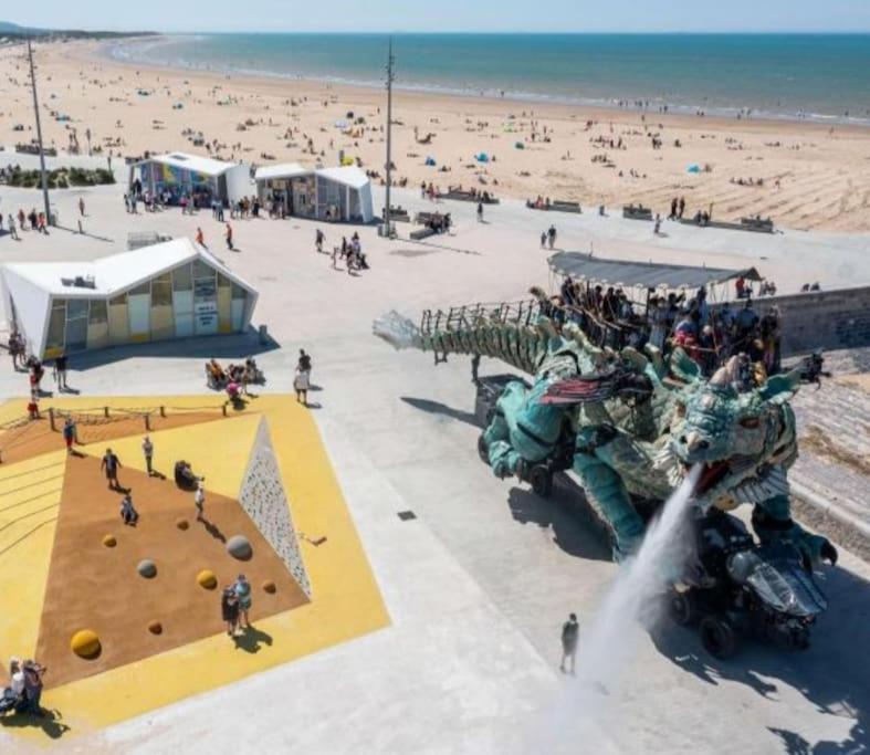 Duplex Calais Nord A 2 Pas De La Plage Esterno foto